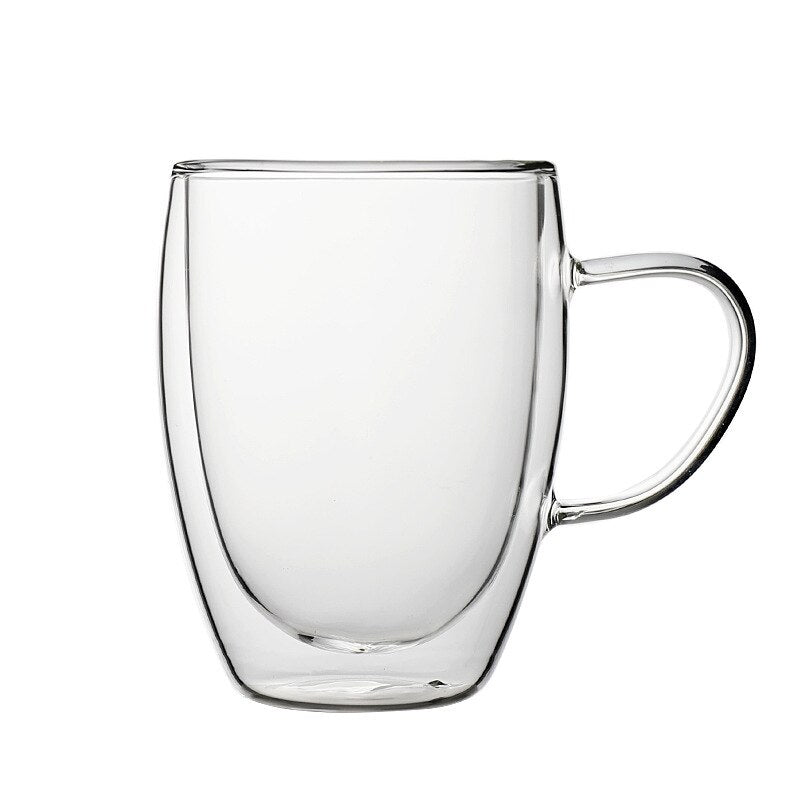 Creative Cute Bear Coffee Mugs Double Glass Cup Animal Double-layer Milk Juice Tea Mug Cup Lady Valentine's Day Christmas Gift