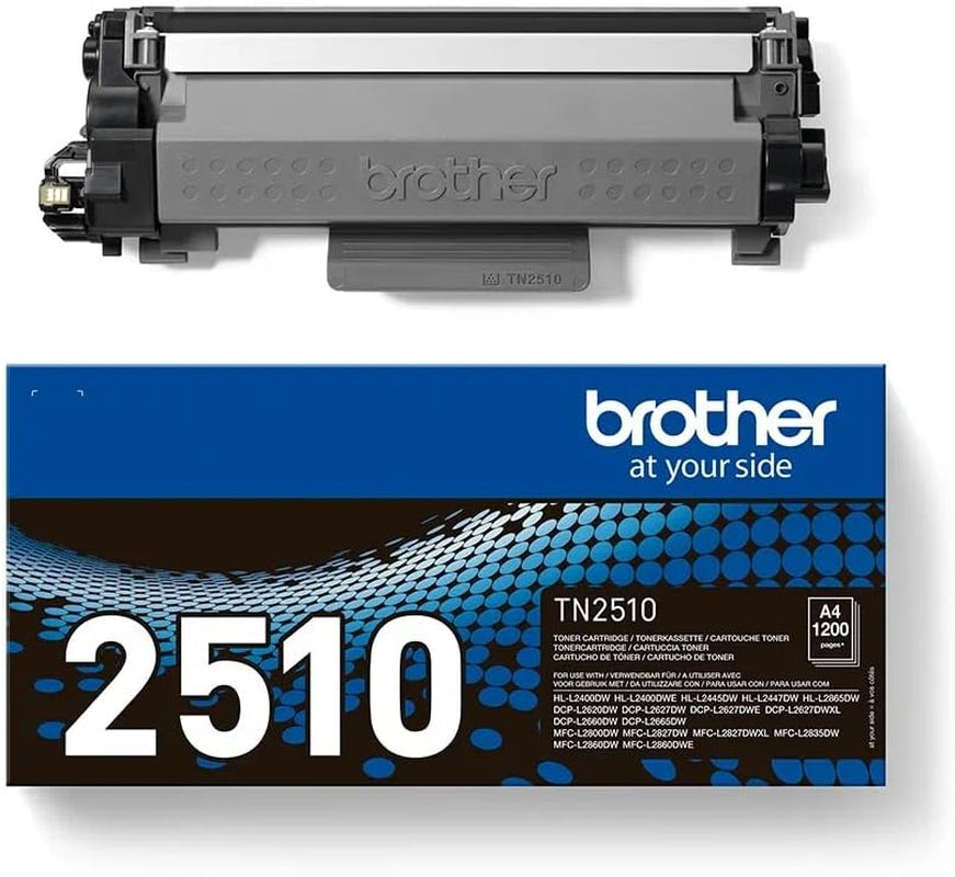 TN-2510 Toner Cartridge, Black, Single Pack, Standard Yield, Includes 1 X Toner Cartridge, Genuine Supplies