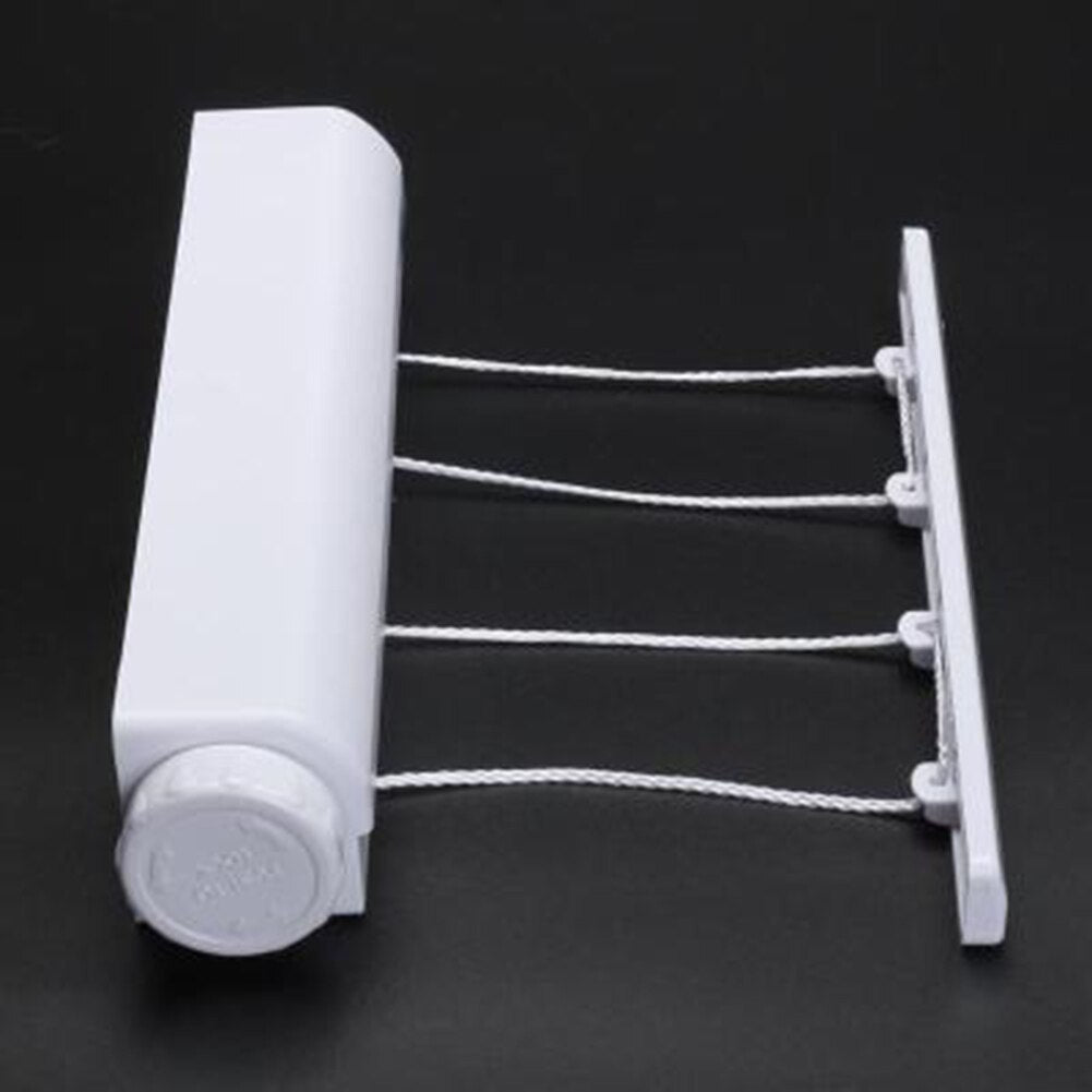 Retractable Laundry Hanger Wall Mounted Clothes Line Clothes Drying Rack Clothesline Laundry Rope