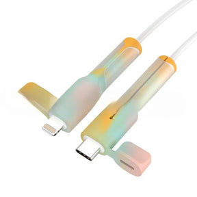 Mobile Phone Data Cable Protective Cover Silicone Anti-break Charging Cable Protective Cover With Dust Cap_28