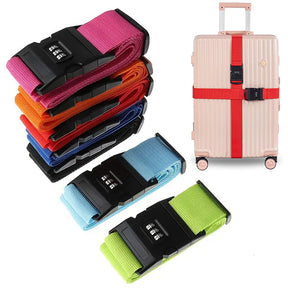 Locking TSA Luggage Strap Straight Suitcase Fixed Binding Belt For Travel_0