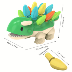 Baby focus training toys, puzzle early education toys, 1-3 year old children's hand eye coordination and splicing dinosaur toys