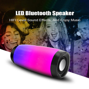 TG157 Colorful Bluetooth Speaker Outdoor Portable Colorful Light Card Creative LED Light Audio