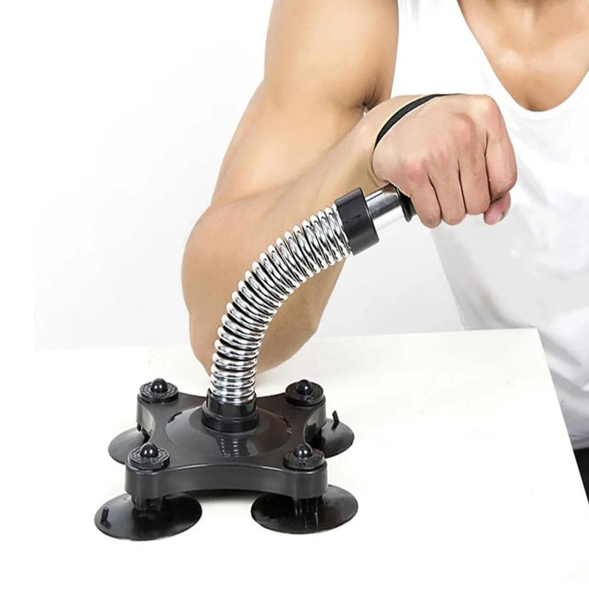 Portable Arm Wrestling Hand Grip Exerciser Wrist Muacle Power Strengthener For Gym Home Spring Forearm Workout Spring Equipments