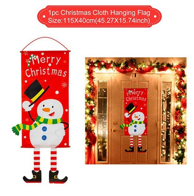 Garland Merry Christmas Decor for Home Cristmas Decor Navidad Christma Ornaments Christmas Door Xmas Happy New Year