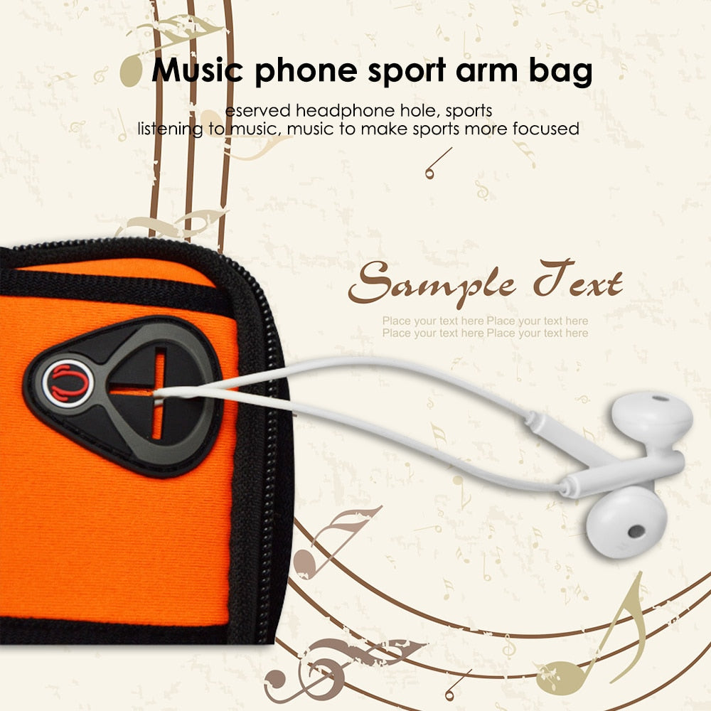 IKSNAIL Sports Running Armband Bag Case Cover Running Armband Waterproof Sport Mobile Phone Holder Outdoor Sport Phone Arm pou