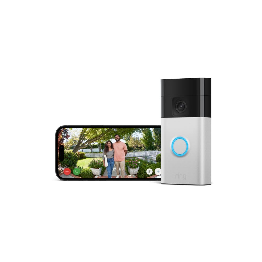 New  Battery Video Doorbell (2024 Release) | DIY Wireless Video Doorbell Camera I Head-To-Toe View, HD Video | Easy to Install (5 Min) | with Built-In Battery I 30-Day Free Trial of  Protect