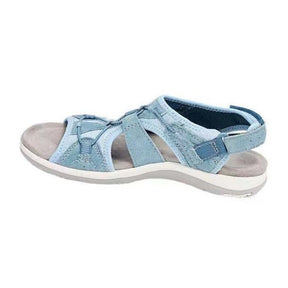 Women's Sandals Summer New Round Toe Breathable Casual Sandals Large Size Flat Beach Sandals