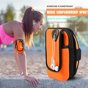 IKSNAIL Sports Running Armband Bag Case Cover Running Armband Waterproof Sport Mobile Phone Holder Outdoor Sport Phone Arm pou