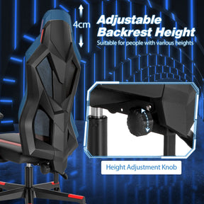 Racing Style Gaming Chair with Adjustable Back Height