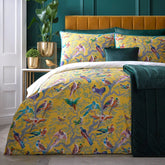 Yellow/Blue Sateen 20TC Modern & Contemporary Duvet Cover Set