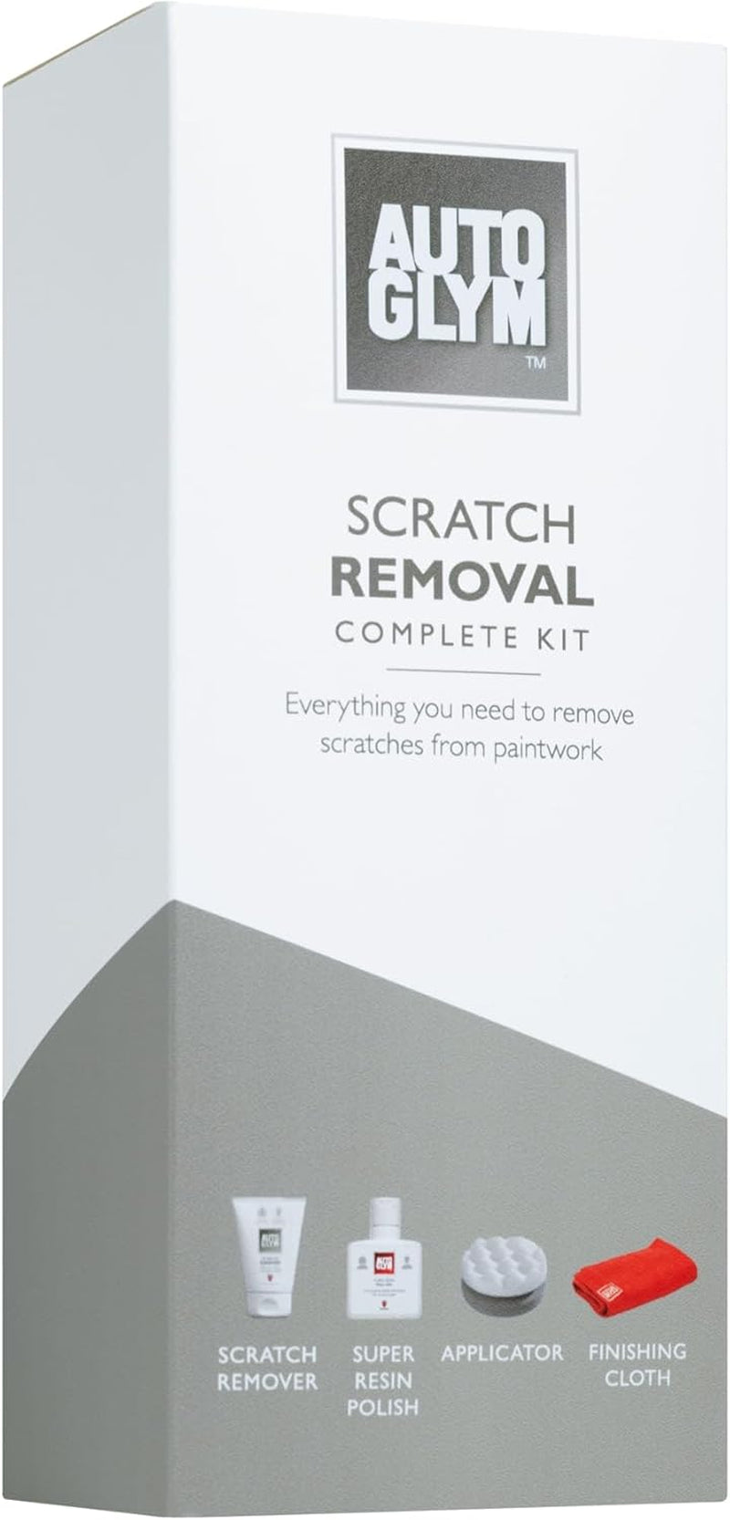 Scratch Removal Kit for Car Paintwork - Includes Scratch Remover, Super Resin Polish, Hi-Tech Finishing Cloth, and Scratch Removal Applicator