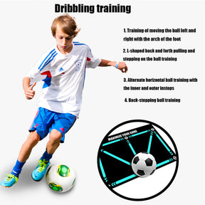 With Dribble Training Mat, professional training is possible anywhere, anytime. You don't have to worry about rain and mud, training is everywhere with Dribble Mat!
