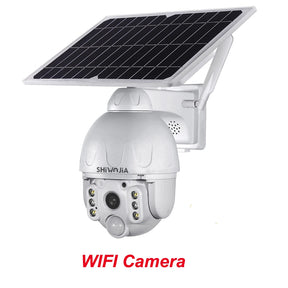 4G SIM Solar IP Camera PTZ Outdoor PIR Motion Detection Detachable Battery Wireless Security Camera CCTV Surveillance Solar Pane