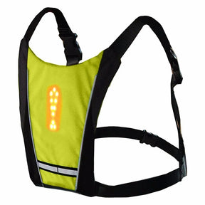 Cycling Bicycle Vest LED Wireless Safety Turn Signal Light Vest for Bicycle Riding Night Warning Backpack Guiding Light