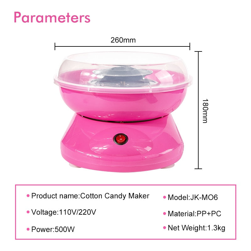 Electric DIY Sweet cotton candy maker portable Cotton Sugar Floss machine girl boy gift children's day Marshmallow Machine