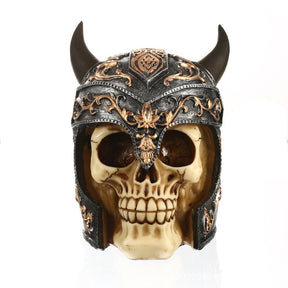 Samurai Skull Head Coin Can Resin Ornament