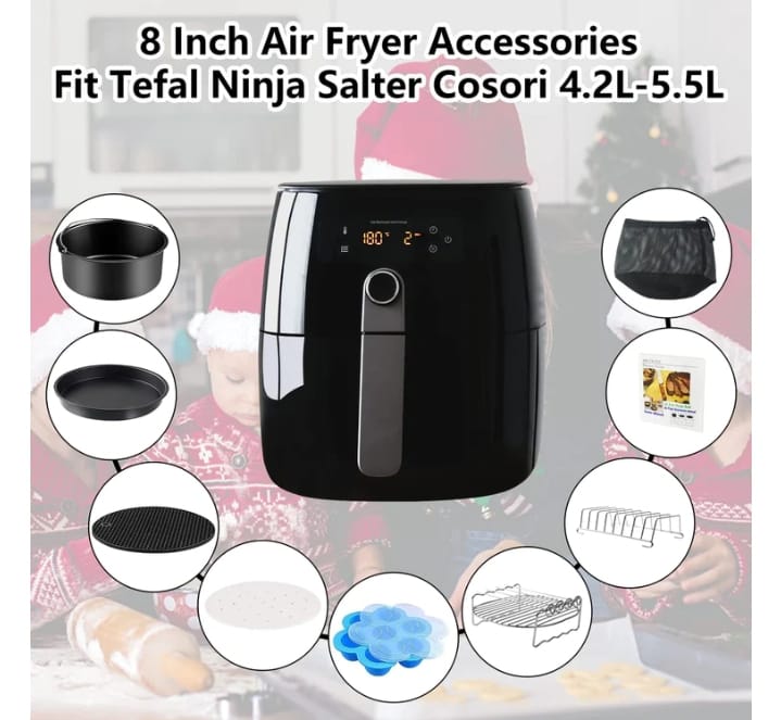 Air Fryer Accessories Compatible For Air Fryer, COSORI And Deluxe