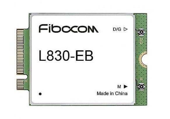 Lenovo Fibocom L830-EB - Modem cellulaire sans fil - 4G LTE Advanced - pour ThinkPad L480, L580, P43, P52, P53, T480, T490, T580, T590, X280, X380 Yoga, X390, Black, 4XC0Q92823