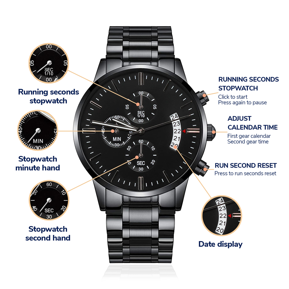 Buyer Special Black Chronograph Watch