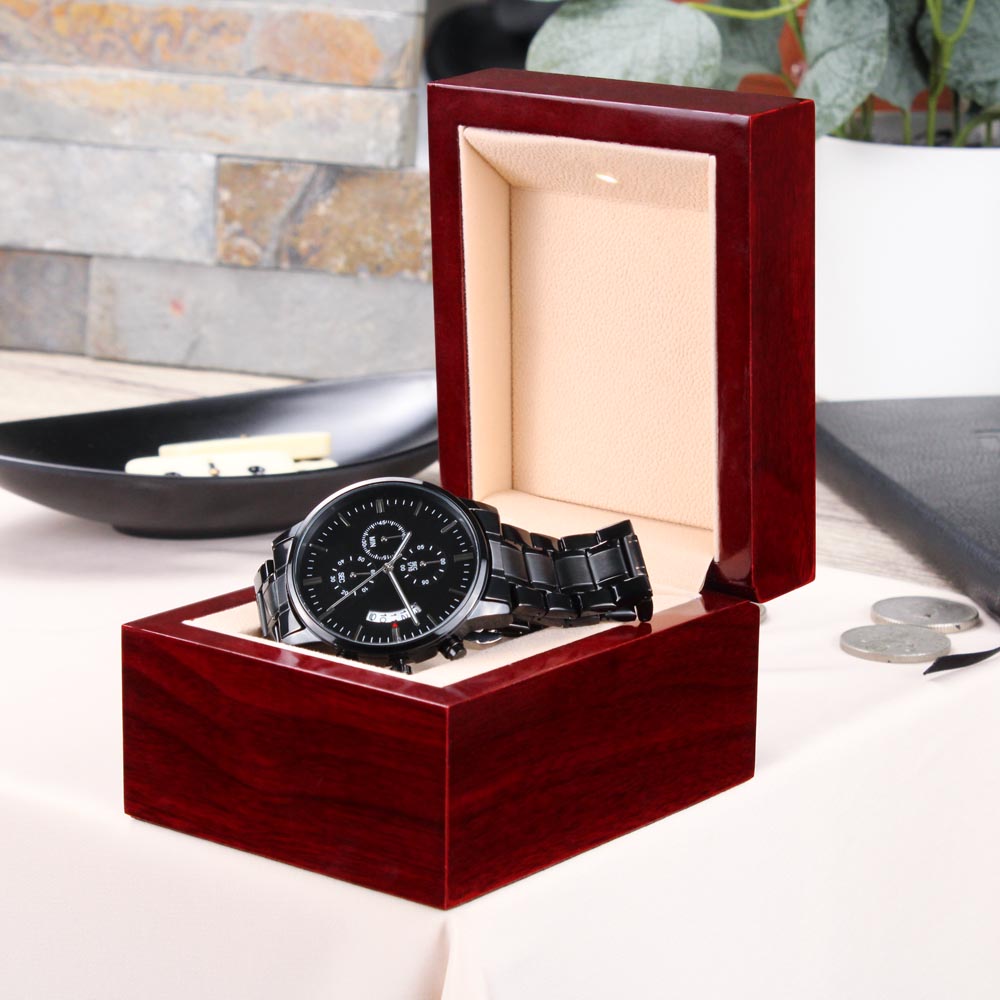 Buyer Special Black Chronograph Watch