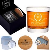 51th Birthday Gifts for Men and Women, Whiskey Glass Set in Gift Box, 51th Birth