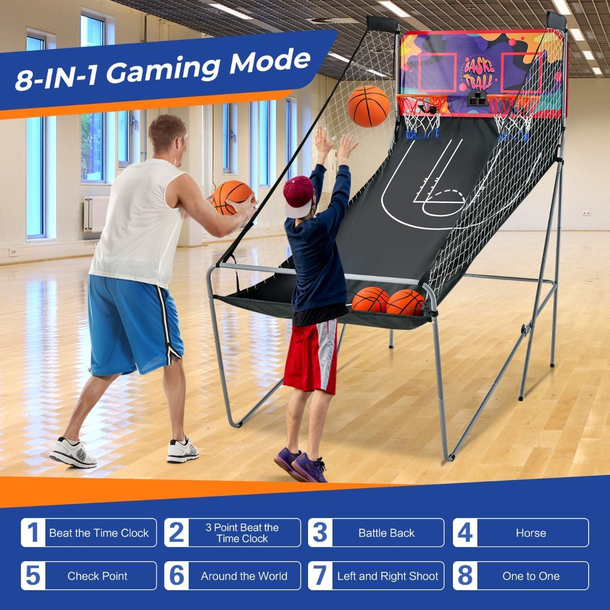 Foldable Basketball Arcade Game