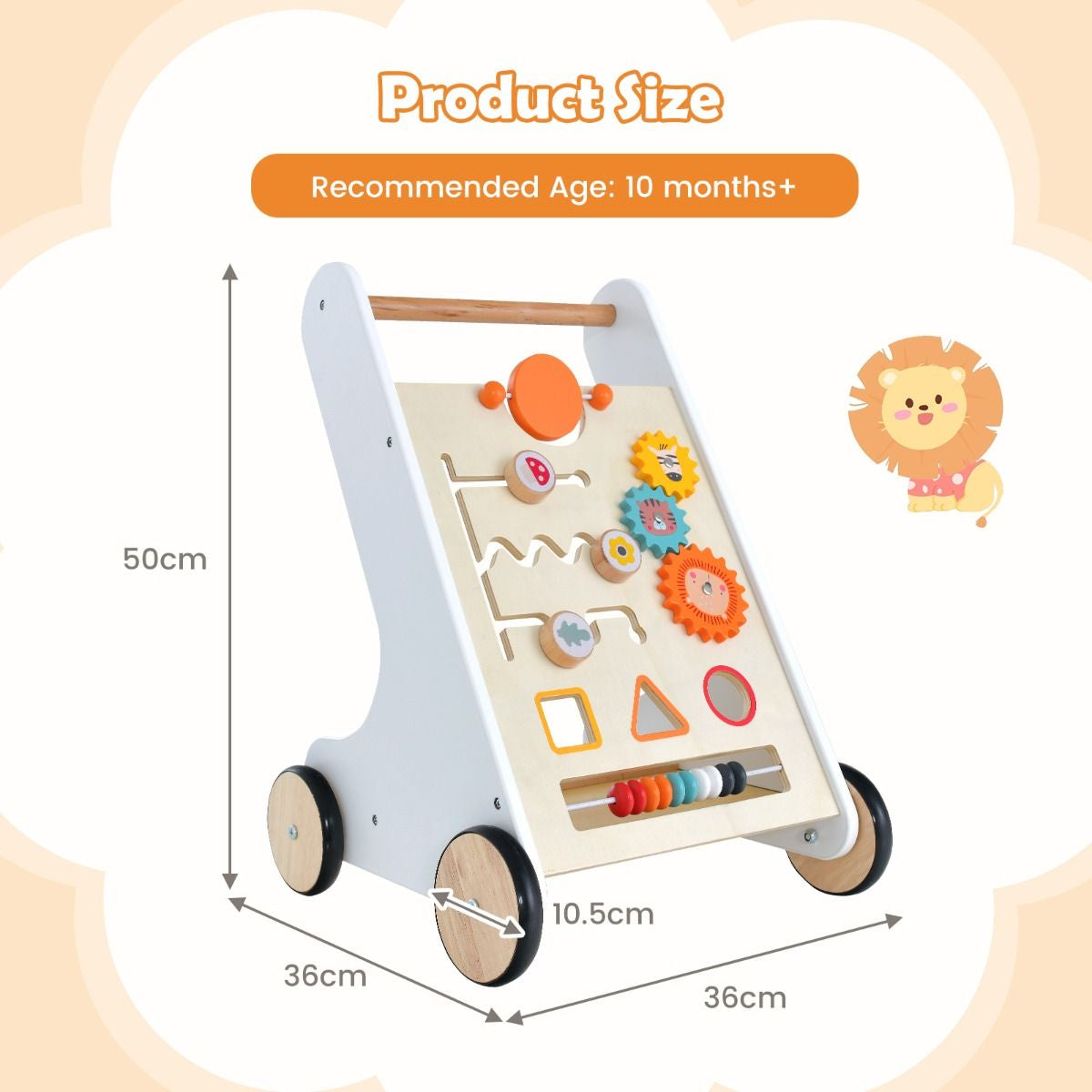 Push and Pull Learning Activity Walker with Shape Sorter