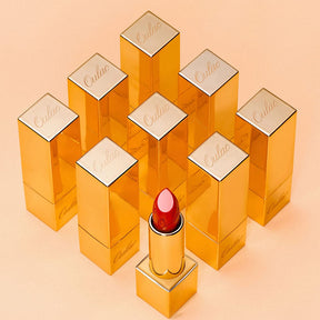 Metallic Shine Glitter Lipstick, Nude High Impact Lipcolor, Lightweight Soft and Ultra Hydrating, Long Lasting, Vegan & Cruelty-Free, Full-Coverage Lip Color 4.3 G/0.15 Sahara Gold(10)