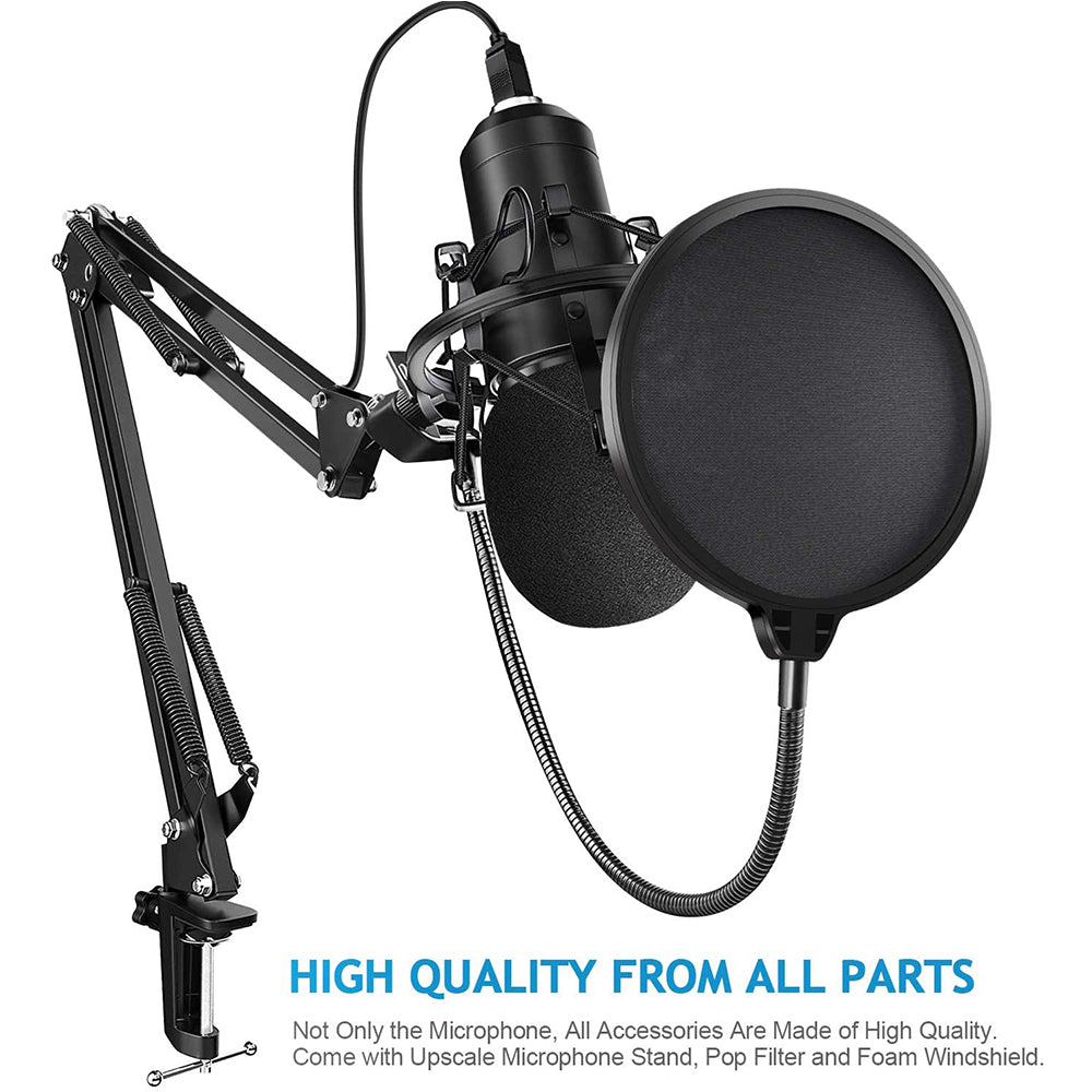 Karaoke Microphone BM-800 Studio Condenser Microphone for Broadcasting, Singing and Recording_15