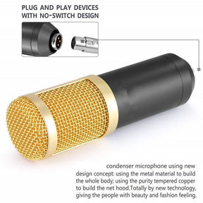 Karaoke Microphone BM-800 Studio Condenser Microphone for Broadcasting, Singing and Recording_18