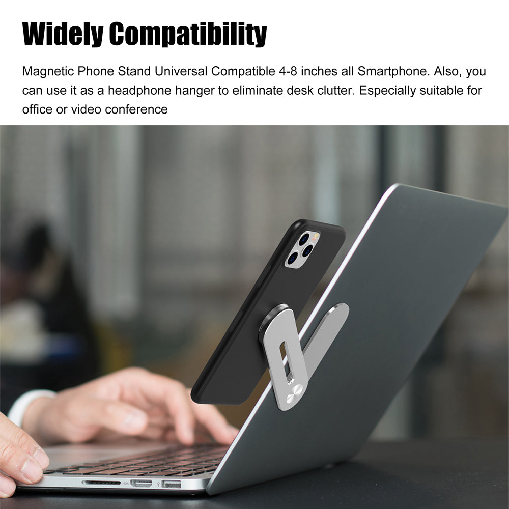 Laptop Side Mount Magnetic Mobile Holder Foldable Laptop Monitor Expansion Bracket_11