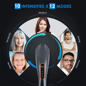Electric Handheld Back Massager with 6 Interchangeable Heads- EU Plug_13
