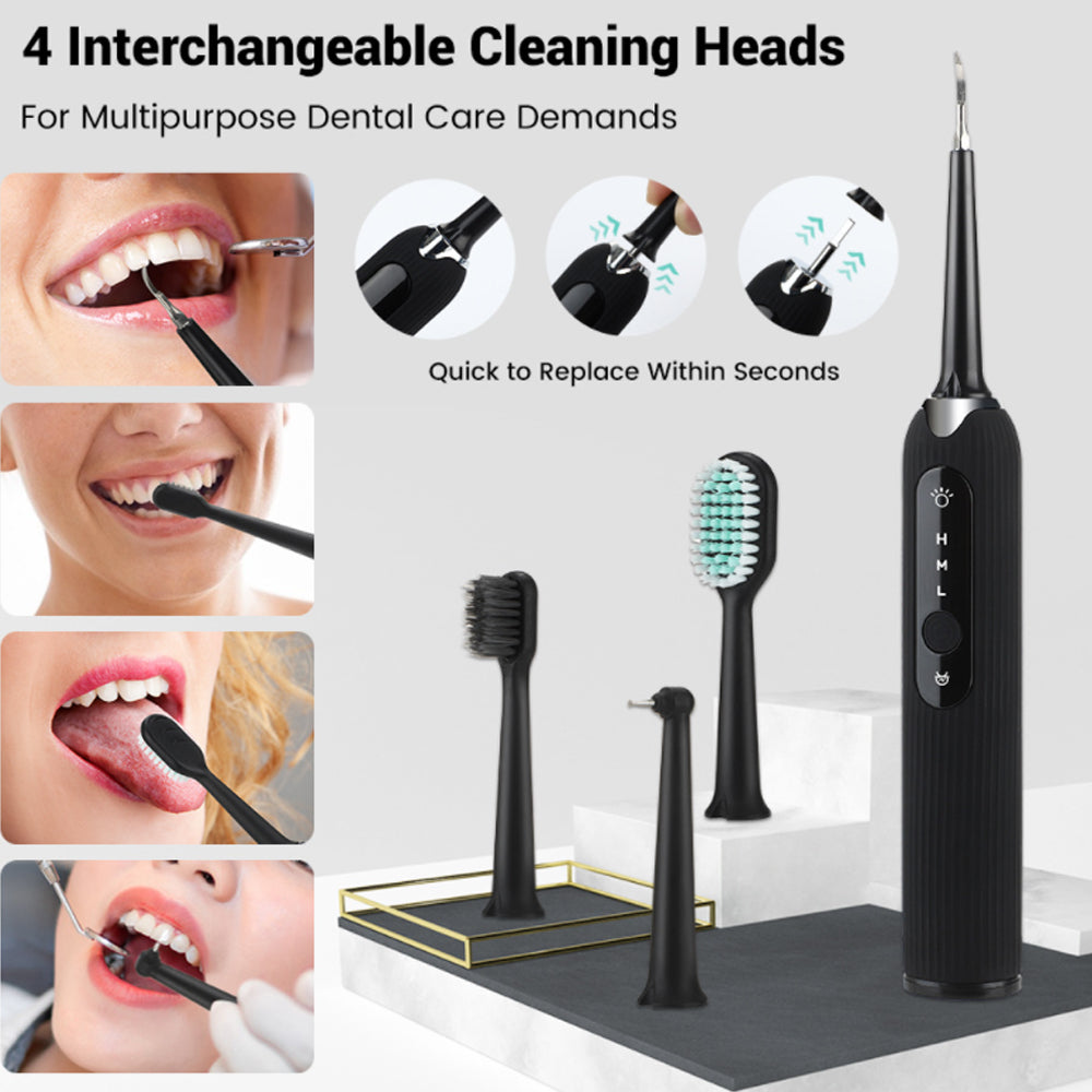 USB Rechargeable Electric Tooth Plaque Cleaning Kit with LED Light_7