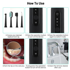 USB Rechargeable Electric Tooth Plaque Cleaning Kit with LED Light_10