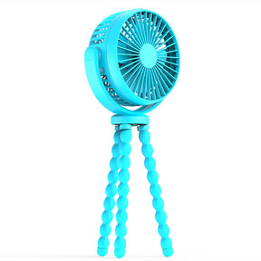 Portable Handheld Mini Stroller Fan with Flexible Tripod - USB Rechargeable_1