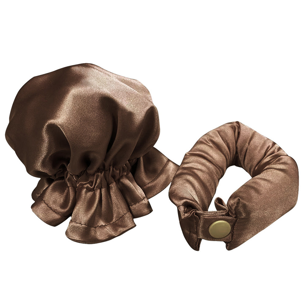 Heatless Hair Curler Bun Bons Hair Rollers with Cap_4