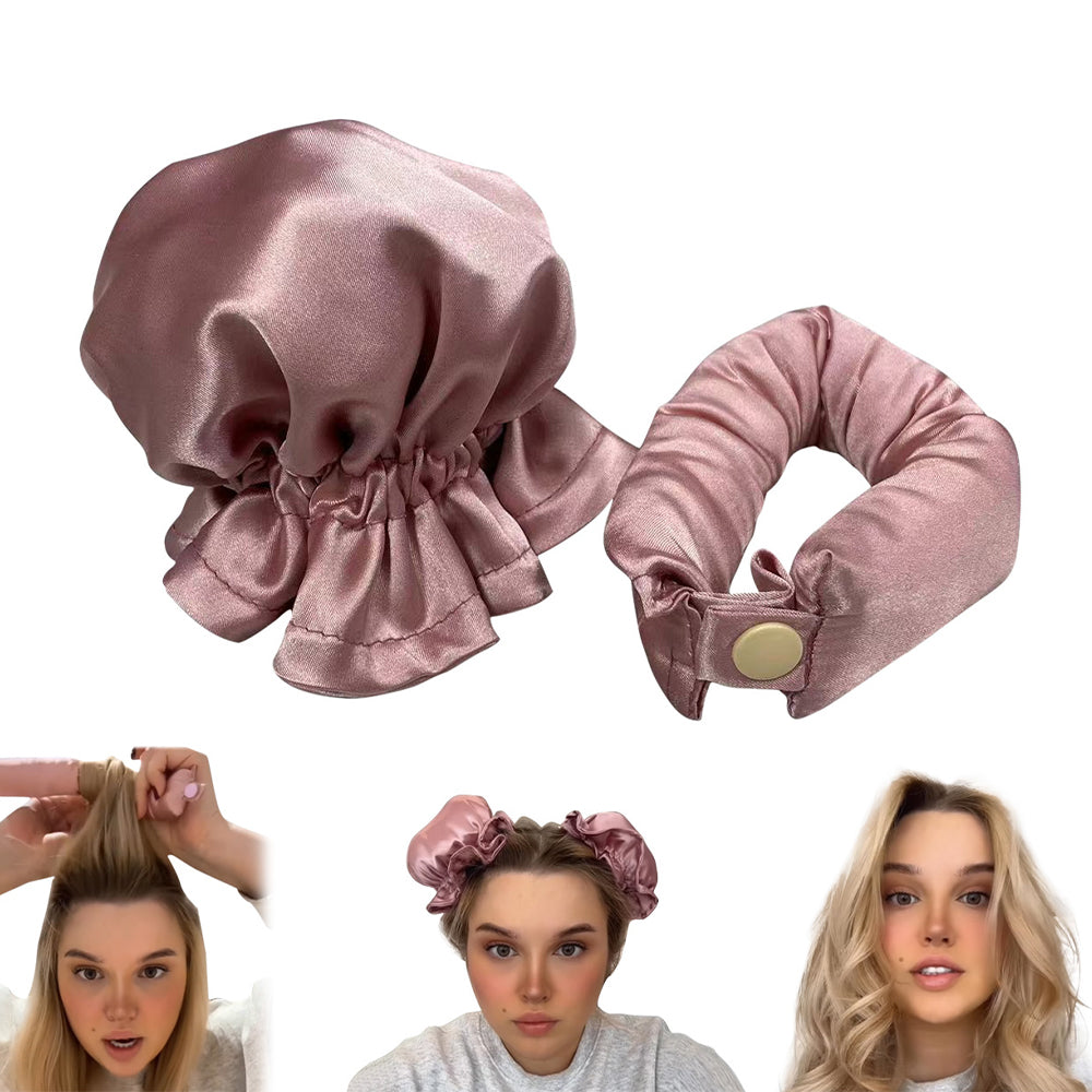 Heatless Hair Curler Bun Bons Hair Rollers with Cap_6