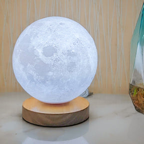 16 Colors Floating and Spinning LED 3D Moon Indoor Night Lamp_6