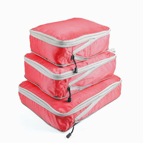 Pack of 3 Compression Packing Cubes Expandable Storage Luggage Organizer_3