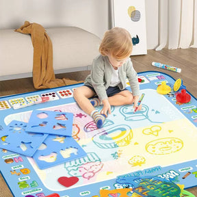 Reusable Mess Free Aqua Magic Doodle Mat Educational Toy for Kids_2